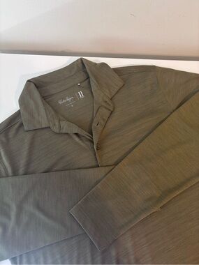 Walter Hagen 11 Majors Men’s Small Long Sleeve Golf Polo Olive Green